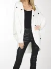 Michael Lauren Albany Draped Dolman Cardigan In Ivory In White