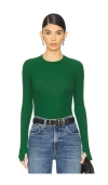 Michael Lauren Alick Long Sleeve Tee In Green