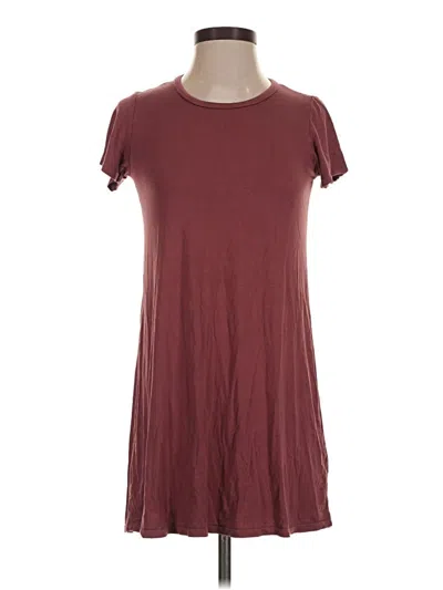 Pre-owned Michael Lauren Casual Dress In Burgundy