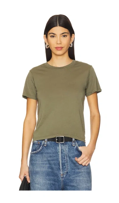 Michael Lauren Darth Perfect Fitted Tee In Olive