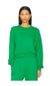 Michael Lauren Exon Crew Neck Pullover In 亮片 & 黑色