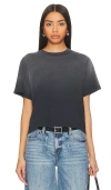 MICHAEL LAUREN HESTER OMBRE CROP BOXY TEE