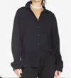 Michael Lauren Hobart Collar Shirt In Black In Multi