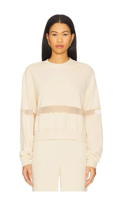 Michael Lauren Inacio Crop Crew Neck In 奶油冰淇淋色