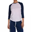 Michael Lauren Shirt Katya Raglan In Blue