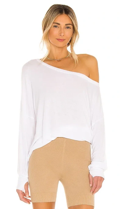 Michael Lauren Kristopher Open Shoulder Top In White