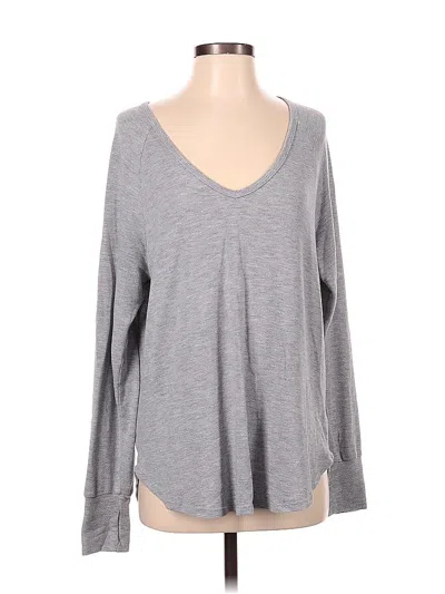 Pre-owned Michael Lauren Long Sleeve T-shirt In Gray