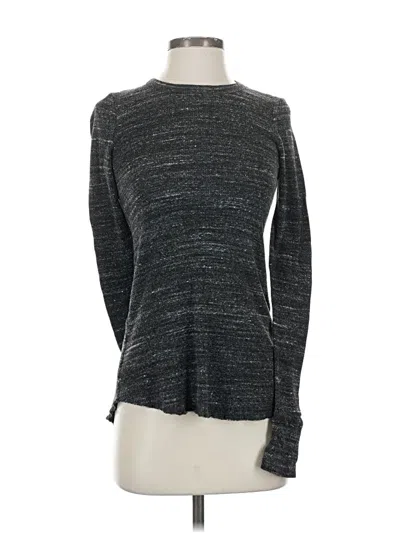 Pre-owned Michael Lauren Long Sleeve Top Gray Turtleneck Tops