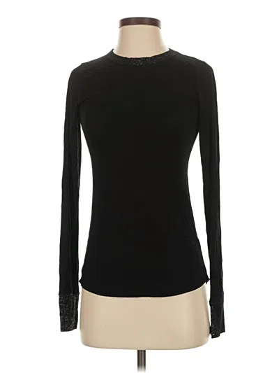 Pre-owned Michael Lauren Long Sleeve T-shirt In Black