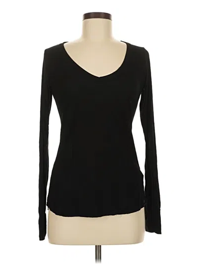 Pre-owned Michael Lauren Long Sleeve T-shirt In Black