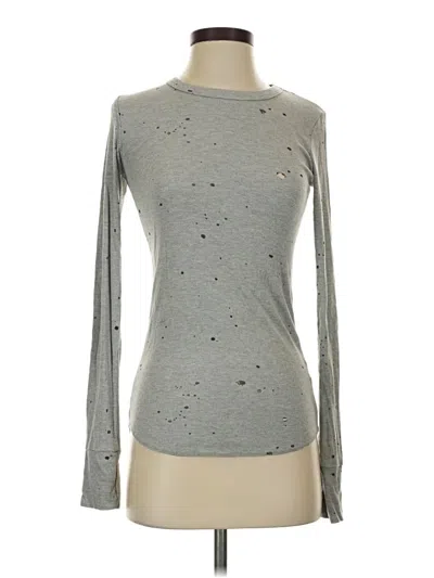 Pre-owned Michael Lauren Long Sleeve T-shirt In Gray