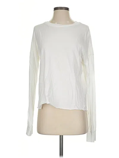 Pre-owned Michael Lauren Long Sleeve T-shirt In Ivory
