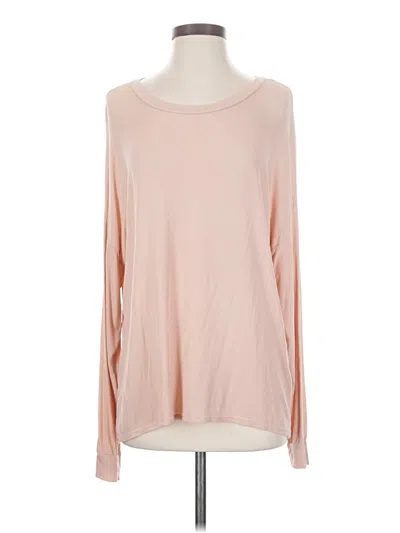 Pre-owned Michael Lauren Long Sleeve T-shirt In Pink