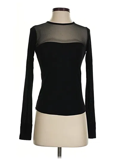 Pre-owned Michael Lauren Long Sleeve Turtleneck In Black