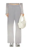 Michael Lauren Mabel Wide Leg Pant With Side Pocket In Grey