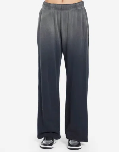Michael Lauren Mabel Wide-leg Pant In Jet Black Ombre In Gray