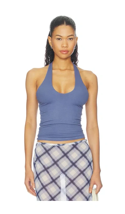 Michael Lauren Mills Halter Top In Blue