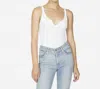 Michael Lauren Murphy Front Open Slit Tank In White In White