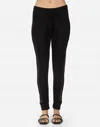Michael Lauren Payne Loungepant With Contrast Mesh In Black In Black