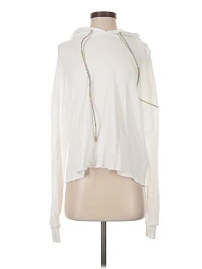 Pre-owned Michael Lauren Pullover Hoodie In White