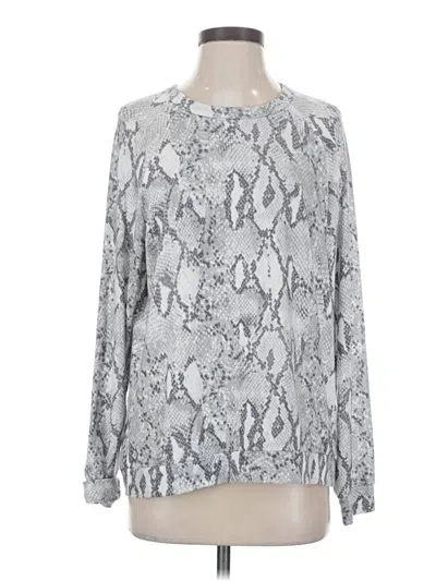 Pre-owned Michael Lauren Pullover Sweater In Silver