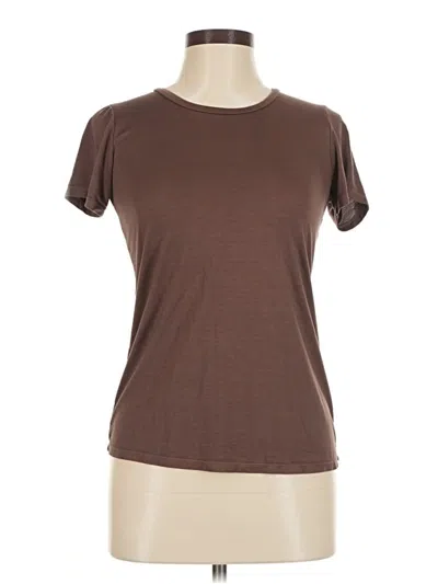 Pre-owned Michael Lauren Short Sleeve T-shirt In Brown