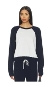 Michael Lauren Siri Colorblock Raglan Pullover Top In Multi