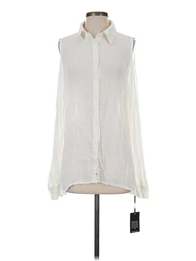 Pre-owned Michael Lauren Sleeveless Blouse In Ivory