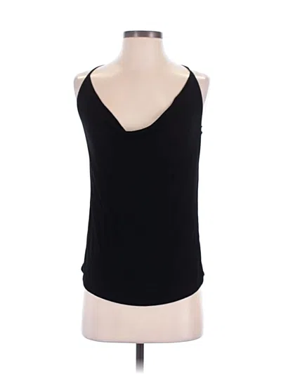 Pre-owned Michael Lauren Sleeveless Top Black Halter Neckline Tops