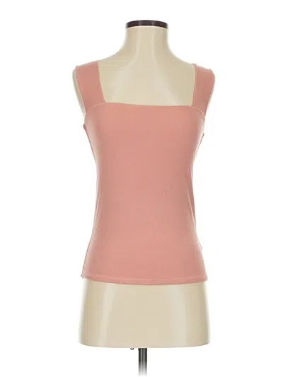 Pre-owned Michael Lauren Sleeveless Top Pink Sweetheart Neckline Tops