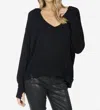 Michael Lauren Spence V-neck Pullover In Black