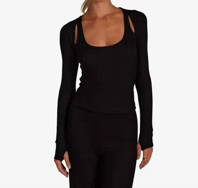 Michael Lauren Stanfield Top In Black