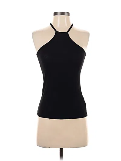 Pre-owned Michael Lauren Tank Top Black Halter Neckline Tops