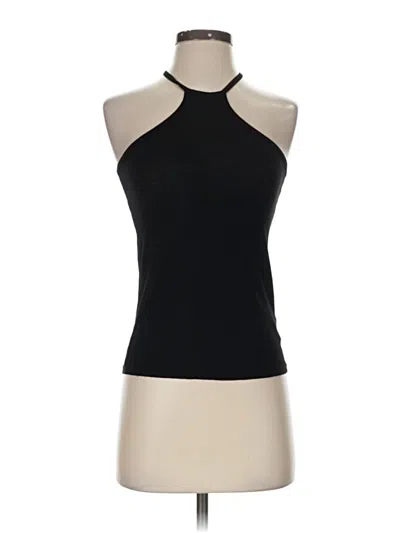 Pre-owned Michael Lauren Tank Top Black Halter Neckline Tops