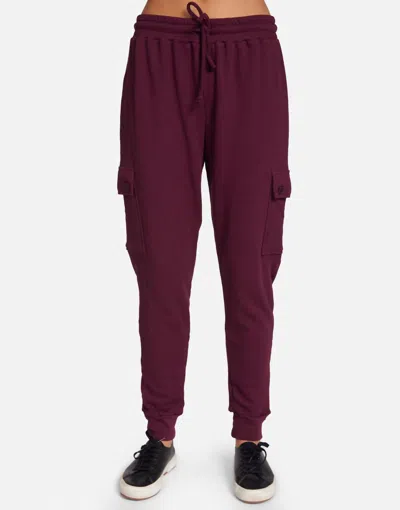 Michael Lauren Tomen Cargo Pant In Burgundy In White