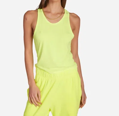 Michael Lauren Wylder Fitted Tank Top In Vivid Yellow In Green