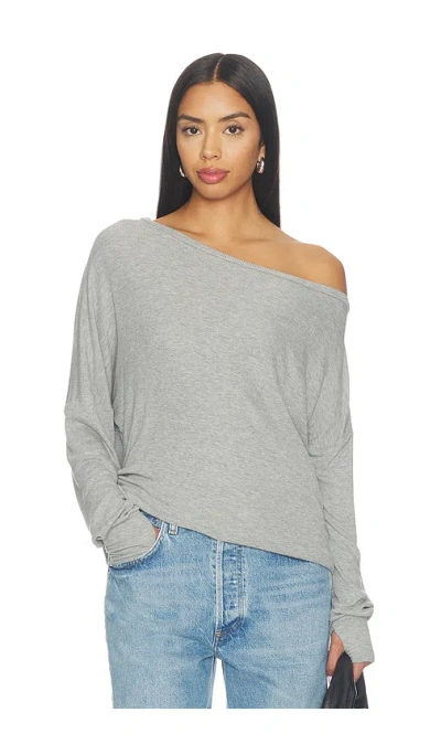Michael Lauren X Revolve Kristopher Open Shoulder Top In Gray