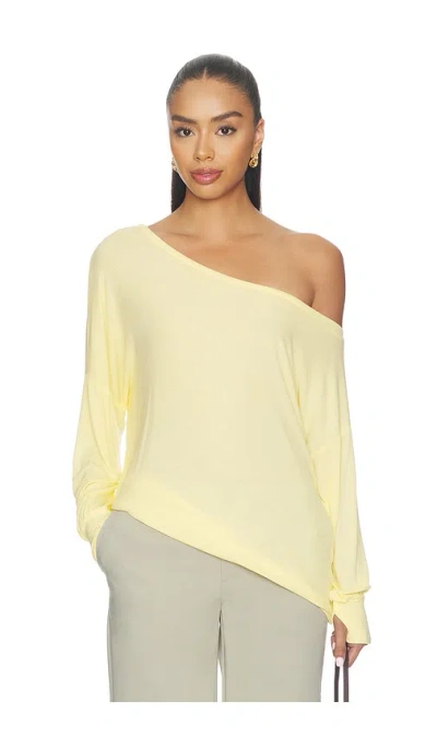 Michael Lauren X Revolve Kristopher Open Shoulder Top In Yellow