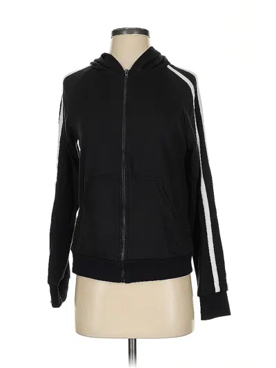 Pre-owned Michael Lauren Zip Up Hoodie In Black