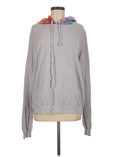 Pre-owned Michael Lauren Zip Up Hoodie In Gray