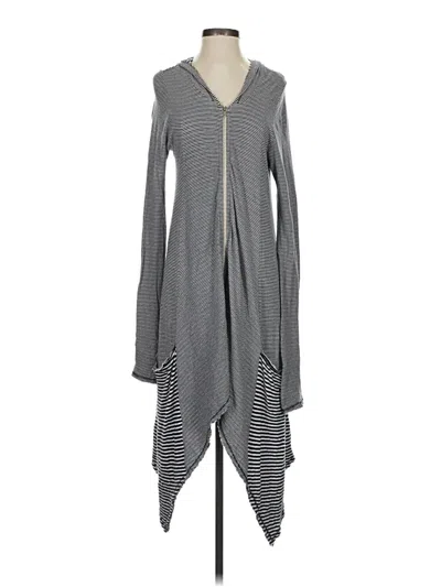 Pre-owned Michael Lauren Zip Up Hoodie In Gray