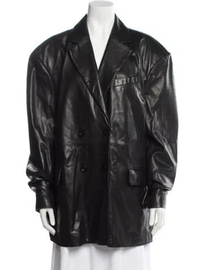 Pre-owned Michael Lo Sordo Bomber Jacket In Black