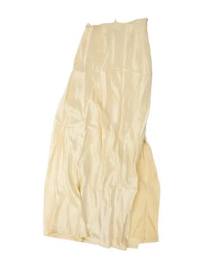 Pre-owned Michael Lo Sordo Long Skirt In Yellow