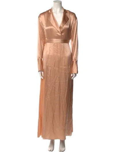 Pre-owned Michael Lo Sordo Silk Long Dress