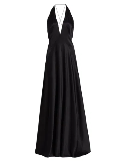 Michael Lo Sordo Women's Alexandra Silk Maxi Dress In Black