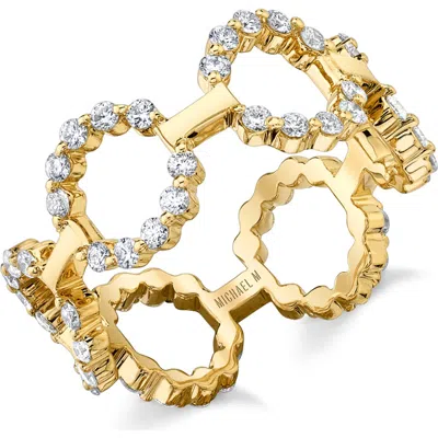 Michael M Cloud Infiniti Band Ring In Gold
