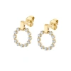 Michael M Cloud Mini Single Drop Earrings In Gold
