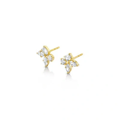 Michael M Montage Cluster Stud Earrings In Gold