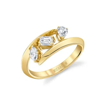 Michael M Montage Knife-edge Bypass Ring In Gold