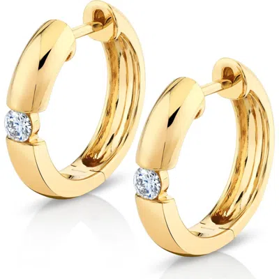 Michael M Orb Split Huggie Hoop Earring In Gold